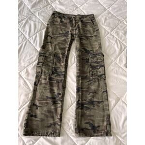 Shein Camouflage Cargo Pants Regular Casual Outdoors Green Mens M 32X39”